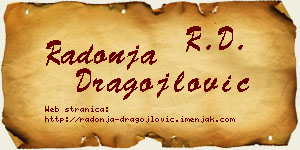 Radonja Dragojlović vizit kartica